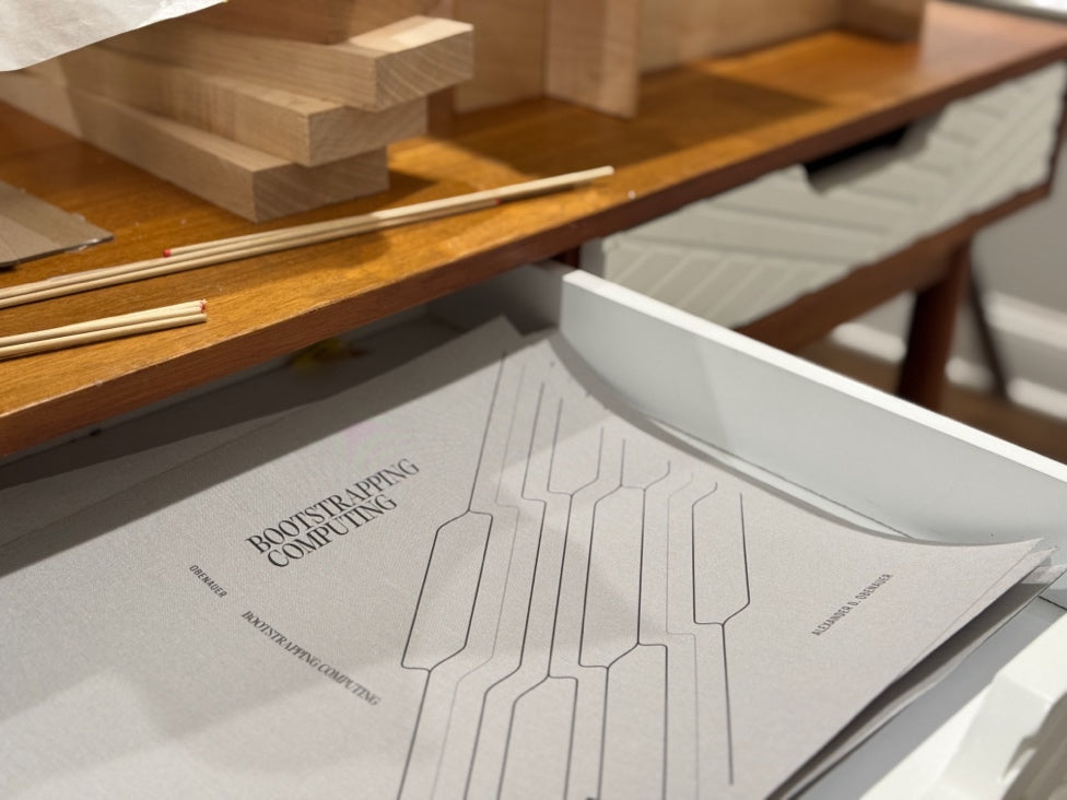 Book cloth in drawer